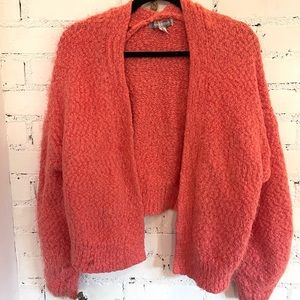Pink soft cardigan sweater urban outfitters